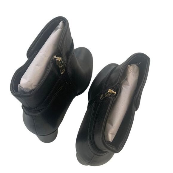 NWT Draper James Leather Tegan Boot Black Size 10 - Picture 14 of 15